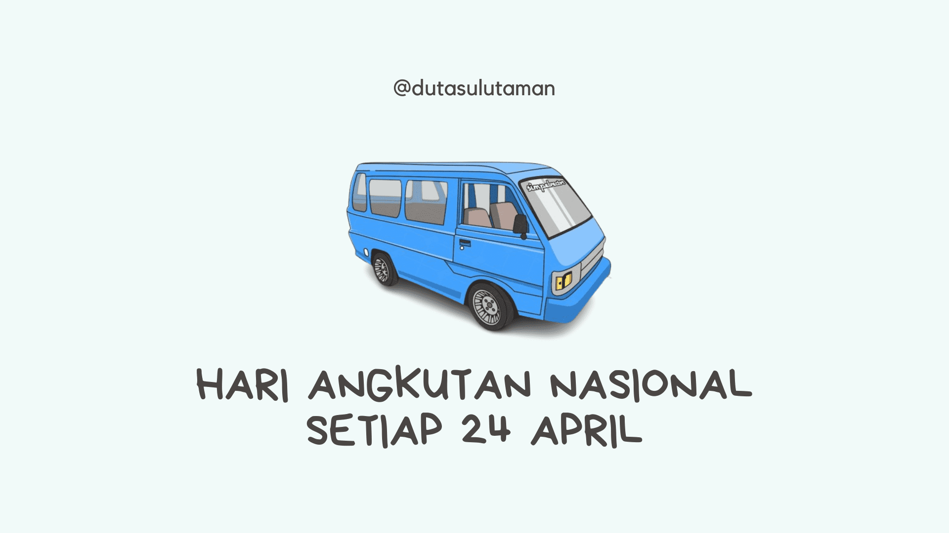 hari angkutan nasional setiap 24 april